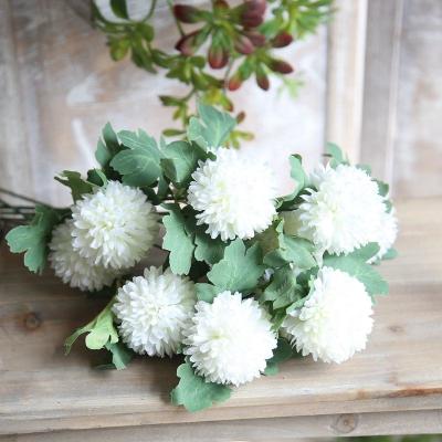 China Natual Touch & eco-friendly & fashional FREE SAMPLE high quality silk flower artificial dandelion for wedding decor for sale