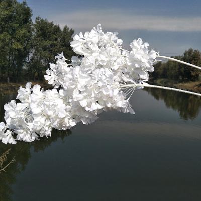 China Cherry Blossom Silk Sakura For Artificial White Wholesale Silk Wedding Centerpieces for sale