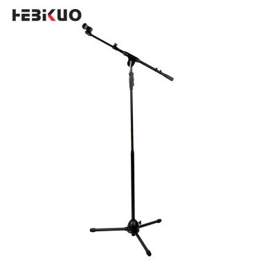 China Lightweight iron type custom microphone stand ktv accessories microphone stand musical tripod stand with hand lift for sale