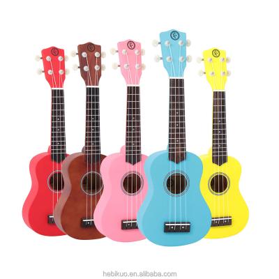 China Linden Wholesale 21inch Colorful Basswood Plywood Ukulele for sale