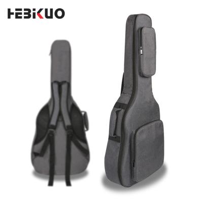 China Factory Custom Handle + Back Strap HEBIKUO Logo 41 Inch Folk Guitar Bag Carry Case Acoustic Guitar Bag for sale