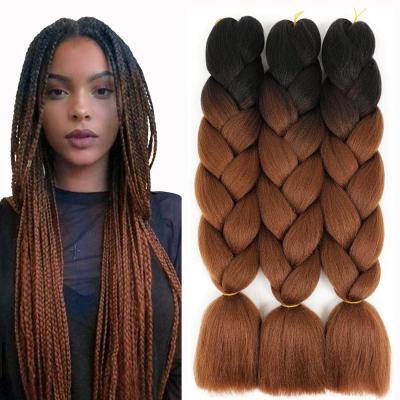 China Jumbo Yaki G&T Wig Hair Synthetic Fiber Hair Braiding Extensions For Crochet Twist Braiding Box Braid For African Women for sale