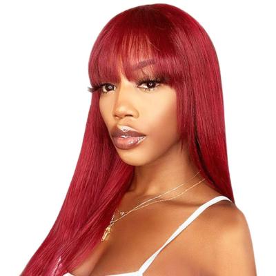 China Wholesale Red Long Straight Wig G&T Wig For Women Long Straight Hair Heat Resistant Synthetic Fiber For Party Cosplay Daily Wear (26 Inches) for sale