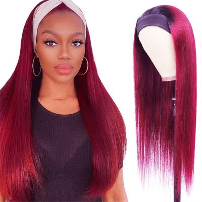 China Wholesale Human Wave G&T Hiar Silky Straight Wig Headband Wig For White Women Body Wave Black Straight Long Curly Curly Hair for sale