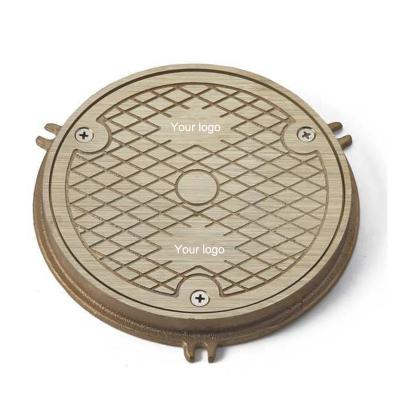 China Modern Brass Floor Cleanout Cast Iron Drains Round Cover Factory for sale