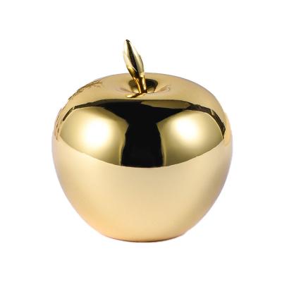 China Hot Selling Luxury Custom Opens Christmas Storage Golden Apple Piggy Bank Custom for sale