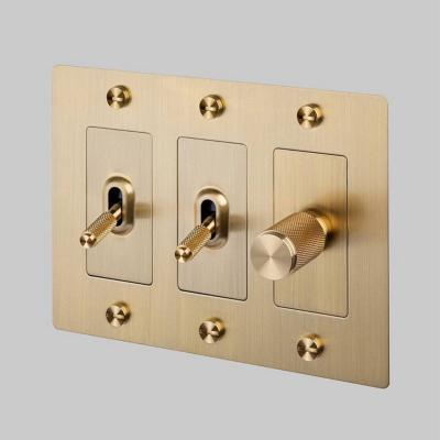 China Safety Customized Brass Accessories For Dimmer Switch Or Wall Plates Dimmer And Hold Knob, Toggle Lever for sale