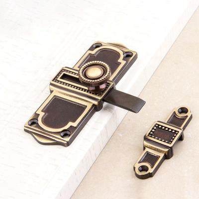 China Traditional Luxury Brass Flush Door Lock Bolt / Conceal Insert Flush Sliding Door Bolt for sale