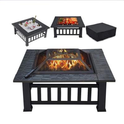 China Portable Custom With Black Accessories For Outdoor Camping Fire Pit Table Smokeless Fire Pit LZRO002 for sale