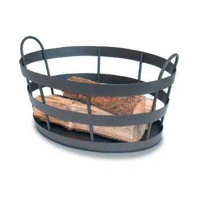 China Chinese suppliers firewood bag with metal basket support firewood basket storage for sale LZB001 for sale