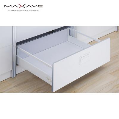 China Modern Heavy Duty Slim Drawer Slide System Hydraulic Soft Narrow Wetter Drawer Slides Tendom Box Drawers For Sideboard for sale