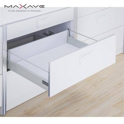 China Modern Full Extension Concealed Drawer Slide Cabinet Soft Narrow Runner Sideboard Soft Narrow Drawer System for sale