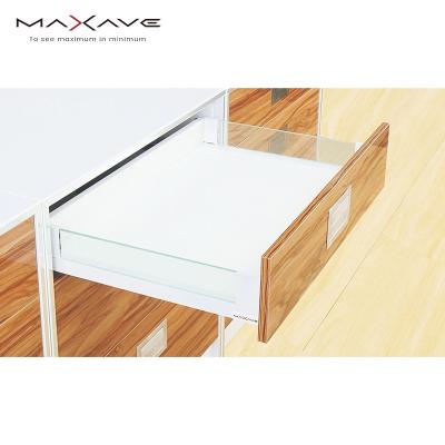 China Para Modern Soft Closing Soft Closing Narrow Pantalones Aluminum Metal Box Cabinet Riding Cabinet Drawer Slide Drawer System for sale