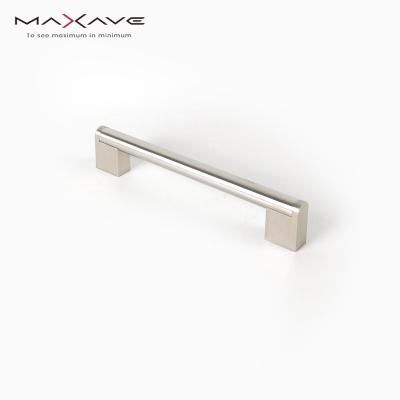 China Strong corrosion resistance furniture hardware modern stainless steel tirador cocina square foot cabinet pulls kitchen handles luxury for sale