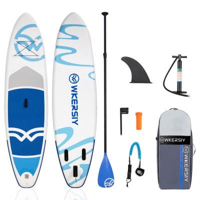 China Durable Inflatable Stand Up Paddle Board Non Slip For All Ability Levels Surf Board With Compressor Carry Bag Leash Standing Boat For Adult for sale