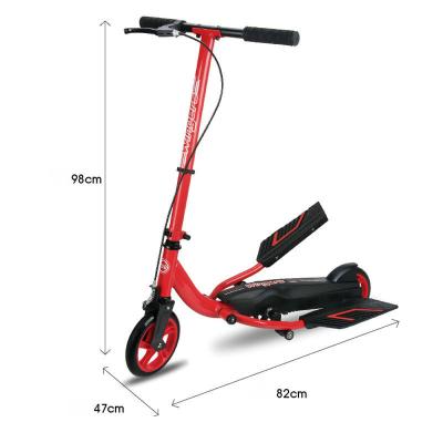 China 18cm Large PU Wheel And Hand Brake Unisex Bicycles , Folding Teens Kick Scooter Can Load 70KG for sale