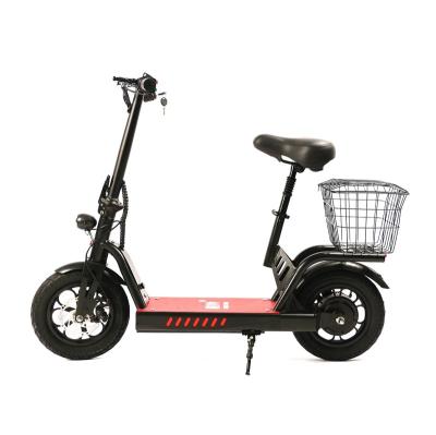 China 400W 2 Wheel Unisex Adult Lightweight Lithium Battery Folding Electric Mini Scooter With Seat for sale