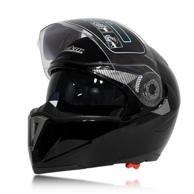 China EEC DOT Motorcycle Helmet Moto Flip Up Helmet Double Lens Sports Users Motorbike With Inner Sun Visor Helmets Safety Moto Casco for sale