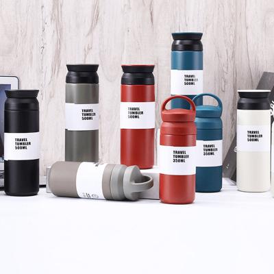 China PORTABLE Japanese Style Vacuum Coffee Mug with Thermal Strainer Stainless Steel Coffee Flask with Filter 350ML Double Wall Tea Flask for sale