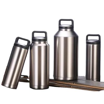 China America One Style PORTABLE Mouth Sports Bottle 18OZ Wide Stainless Steel Water Bottle With Multiple Lids Double Wall Vacuum Flask Bottle for sale