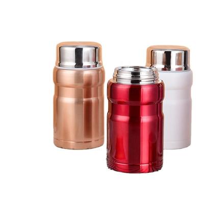 China Wholesale 800ML PORTABLE Thermal Lunch Cans 500ML/750ML 1L Vacuum Food-Pot 304 Stainless Steel Large Insulated Food-Boxes Food Jar for sale