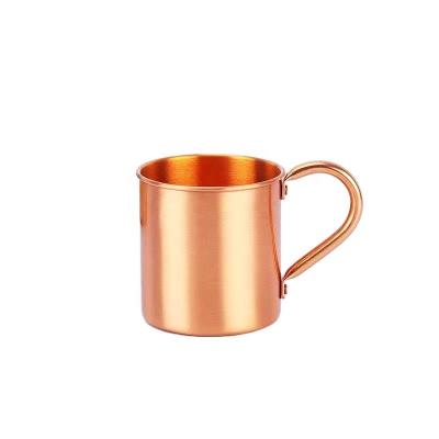 China Viable Custom Copper Mug Logo Pure Copper Beer Mug Custom Logo Drinkware Pure Copper Tumbler Mug 100% for sale