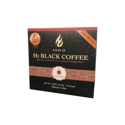 China Diet Wholesale Healthy Organic Ganoderma Lucidum Extract Bulk Instant Black Coffee for sale