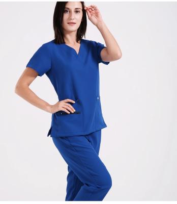 China Hospital Stretch Women Medical Uniforms Scrubs Set for sale