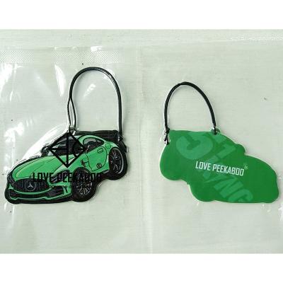 China Handmade Absorbent Hanging Car Paper Air Freshener Custom Size for sale