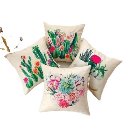 China Anti-pilling Pillow Covers Decorative 45X45cm Square Bedding Pillowcases Tile Covers For Sofa Car Bedroom Set Of 4 for sale