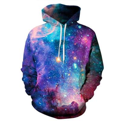 China 2021 Viable Hoodie Spring And Autumn New Universe Starry Colorful Men's 3D Digital Long Sleeve Fashionable Hoodie for sale