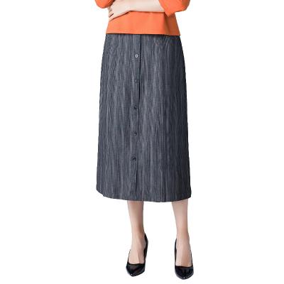 China Anti-static Women's Midi Skirt Band Skirt Fabrics Stretch Pockets A Line for sale