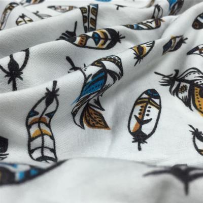 China Antistatic Digital Printing Custom Knitted Organic Cotton Baby Fabrics for sale