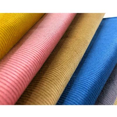 China Antistatic Dyed Stretch Cotton Corduroy Fabric for sale