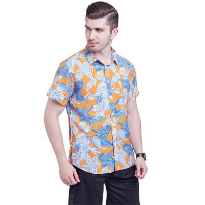 China Anti-pilling eco-friendly custom digital printed men tencel shirt for sale