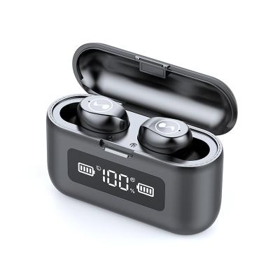 China Comfort Fitted New Power Bank Battery Display F9 LED Screen Display Sport BT5.0 Digital Wireless Earbuds for sale