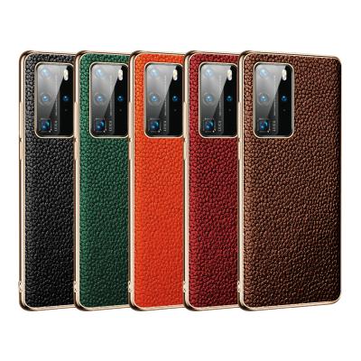 China Waterproof Shock Proof Cell Phone Cases For Huawei Mate30 Pro Cell Phone Leather Plated Cases for sale