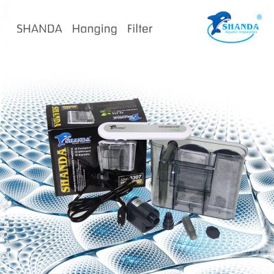 China SHANDA Fish Tank Viable Filter Aquarium Accessories Hanging Filter for sale