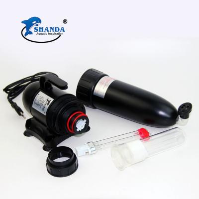 China SHANDA Aquarium Submersible Viable UV Lamp Durable Germicidal UV FILTER With Pump for sale