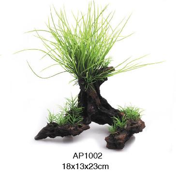 China Viable Plastic Plant Aquarium Ornament Artificial Plant Aquarium Decorations for sale