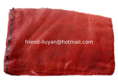 China Woven PP Mesh Bag Onion Packing Mesh Bag Vegetable Bag Drawstring Woven Mesh Sacks for sale