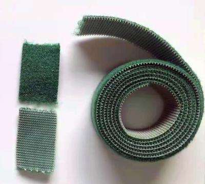 Cina Green Velcro Hook And Loop Easy Tearable Polyester Nylon Mixed Adhesive Magic Tape in vendita