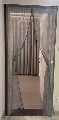 China Wholesale only!Polyester Mesh Door Curtain, Mosquito Net 100x210cm Magnetic Screen Door Soft Mesh Door for sale