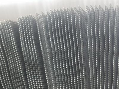 China Wholesale 100pcs MOQ Grey Color Pleated Mosquito Net Door Resin Coated Fiberglass Window Mesh Screen 0.26mm for sale