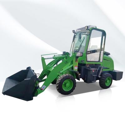 China Construction material stores Zl10 mini farm wheel loader tractor cheap front faced loader payloader machine for sale