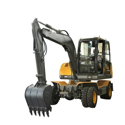 China Construction Material Shop Hammer Mini Excavator Cheap Used Wheeled Hydraulic Excavator In Dubai for sale