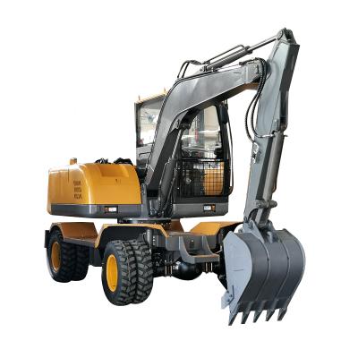 China Garment Shops Cheap Construction Machinery Wheel 7.5T Excavator For Sale for sale