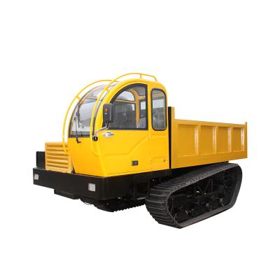 China hot sale mini steel wire rubber track dumper mini 5 ton loader dumper crawler dumper EPA engine for sale