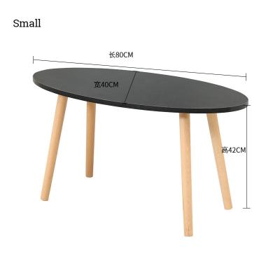 China Multifunctional modern outdoor wooden PC desks black MDF living room kids computer dining tea coffee table for sale