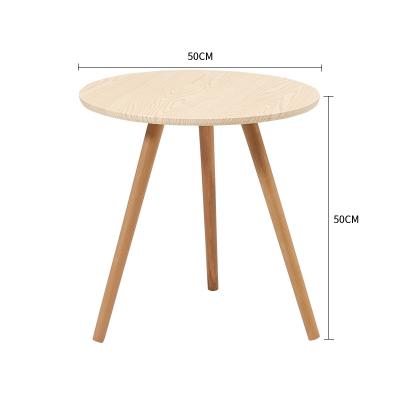 China Multifunctional Custom Round Coffee Tea Table Wooden Reception Table Desks for sale